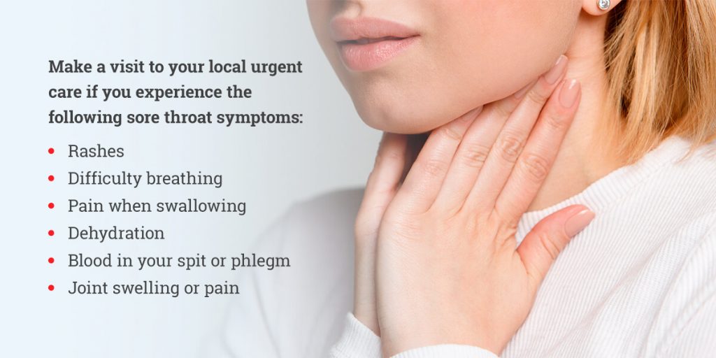 When To Treat Sore Throat Coastal Urgent Care 