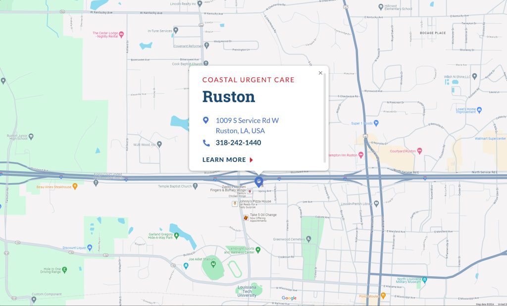 Ruston Map