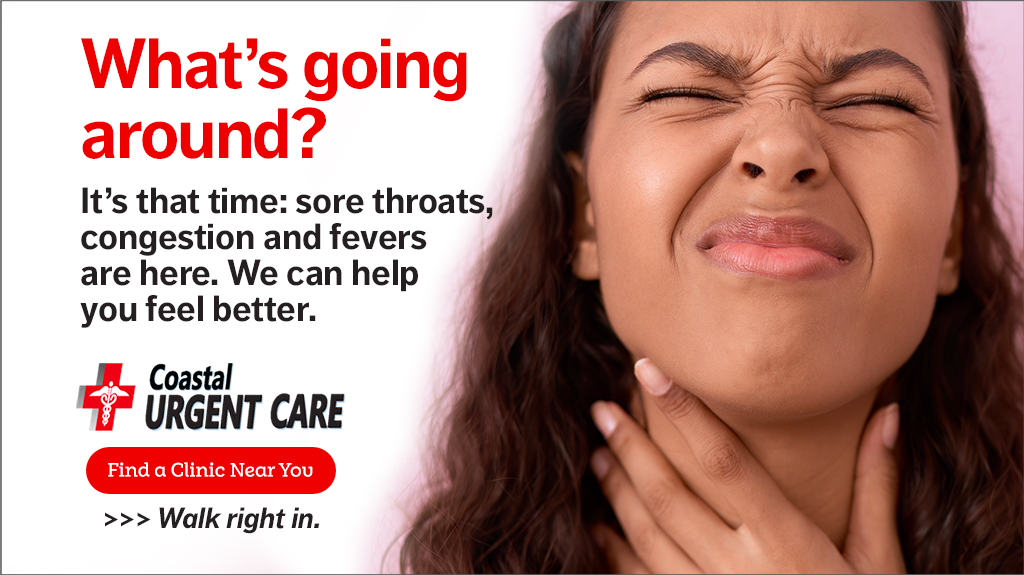 What's going around? Link to coastal urgent care dot com.